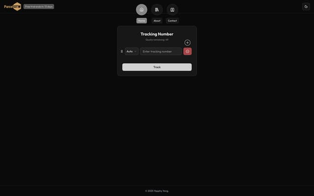 Parcel Tracker App 📦